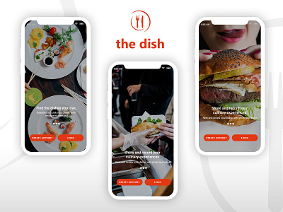 The Dish creative logo typography ui ux