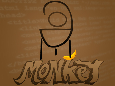 Code Monkey banana code html monkey sketch type