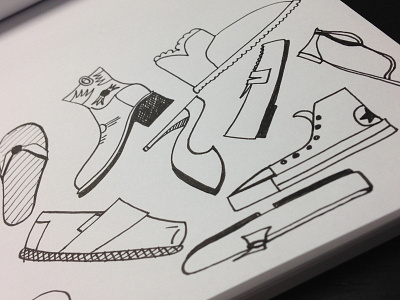 Shoes doodle illustration shoe shoes sketch