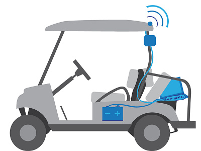 Golf Cart Data antenna cart data golf golf cart golfcart reader rfid