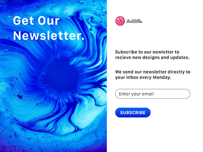 Daily UI 026 - Subscribe newsletter subscribe