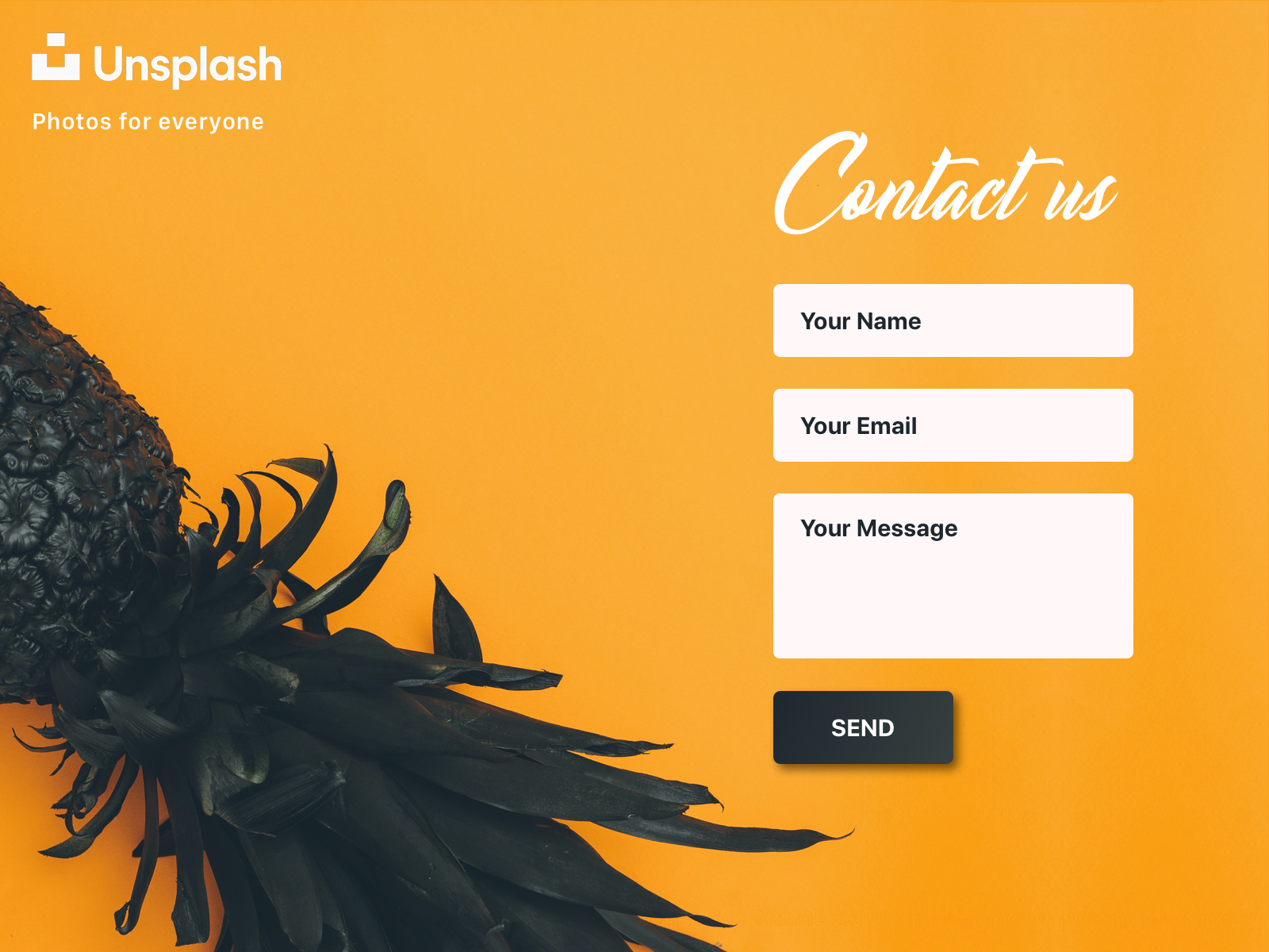 Daily UI 028 - Contact Us By Alistair On Dribbble