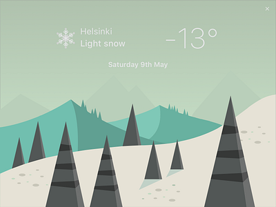 Daily UI 037 - Weather snow weather