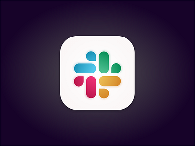 Slack Icon apple big sur neumorphic slack