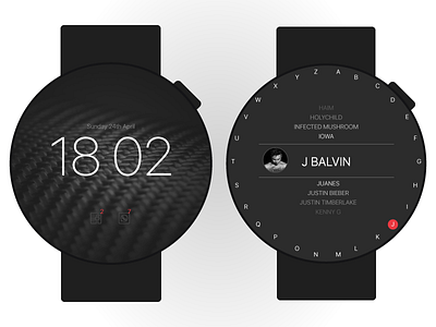 Smartwatch UI smartwatch user interface