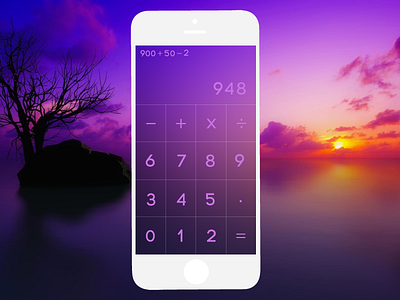 Daily UI 004 - Calculator 004 calculator dailyui purple