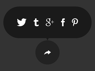 Daily UI 010 - Social Icons 010 dacebook dailyui facebook google plus pinterest social icons twitter