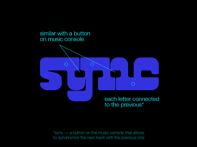 Logotype "SYNC" – process branding corporate style design freelance graphic design identity logo logotype process