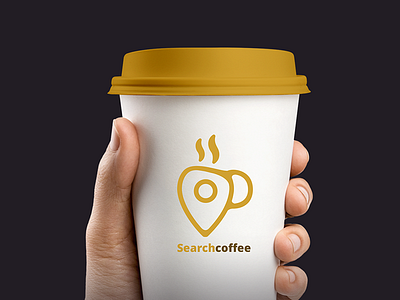 Searchcoffee Logo coffee icon logo search ui