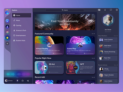 Wijo Tech Community app design graphic design ui ux