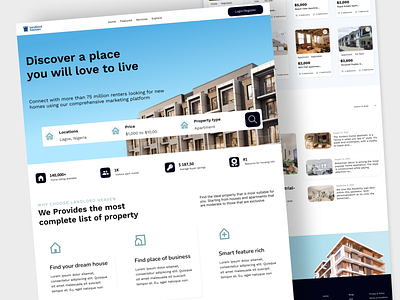 Landlord Heaven branding design ui