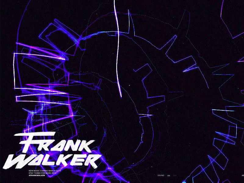 Frank Walker Music graphics interactive design music sound reactive