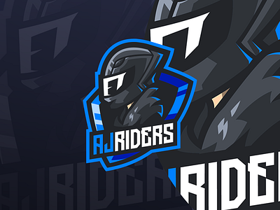 "AJRIDERS" Esport Logo Design branding character character logo design design logo designer esport logo esport logo team esports gaming gaming logo graphic design illustration logo logo design logos mascot mascot logo ui vector