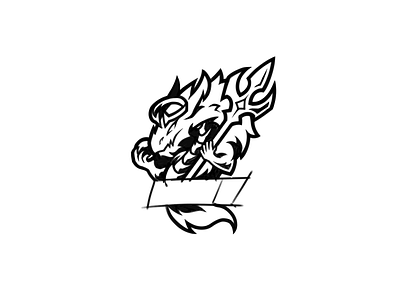 Sketch Esport Logo art brand identity character logo design dragon logo drawing emblem esport logo esport logo team gaming gaming logo graphic design logo logo team logotype marca sketch sketching trident vector