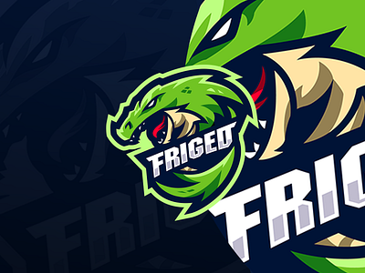 "FRIGED" Esport Logo Design aligator character character logo design esport esport logo esport logo team gaming gaming logo graphic design illustration logo logo design logo team mascot