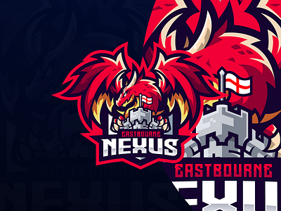 "EASTBOURNE NEXUS" Esport Logo Design character logo design esport logo esport logo team gaming gaming logo graphic design illustration logo