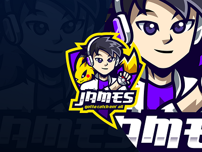 "JAMES" Esport Logo Design character logo design esport logo esport logo team gaming gaming logo graphic design illustration logo