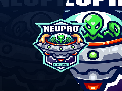 "NEUPRO" Esport Logo Design branding character logo design esport logo esport logo team gaming graphic design illustration logo