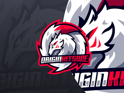 "ORIGIA KITSUNE" Esport Logo Design branding character logo design esport logo esport logo team gaming graphic design illustration logo