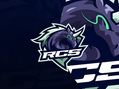 "RCS" Esport Logo Design branding character logo design esport logo esport logo team gaming graphic design illustration logo mascot logo vector