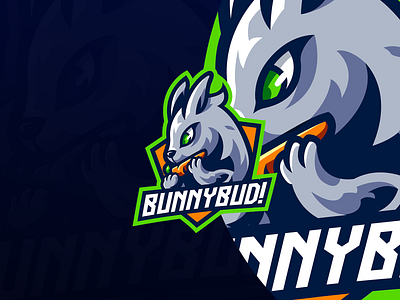 ''BUNNYBUD" Esport Logo Design branding character logo design esport logo esport logo team gaming graphic design illustration logo
