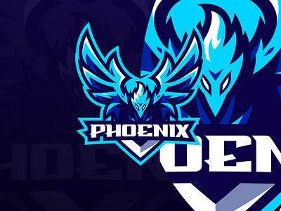 ''PHOENIX" Esport Logo Design branding character logo design esport logo esport logo team gaming graphic design illustration logo