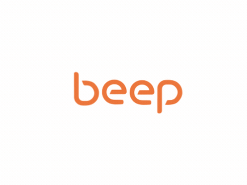 Beep Taxi logo animation animation illustration logo animation motion graphic