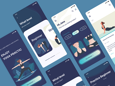 Yoga App ui uiapp ux yogaapp yogaappui yogaui