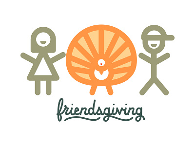 Friendsgiving friendsgiving logos thanksgiving thick lines