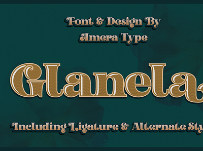Glanela advertising branding design font graphic design illustration logo typography ux vector