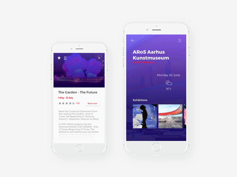 ARoS Aarhus Kunstmuseum android animation gif interaction ios mobile museum ui ux