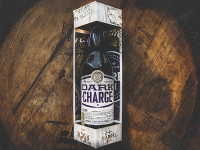 Cognac Barrel Aged Dark Charge beer beer bottle beer branding beer label bourbon cognac craft beer label package design packaging