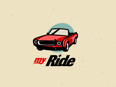 My Ride autoparts car illustration logo ride