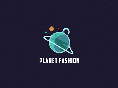 Planet Fashion clothes fashion flat icon illustration logo planet space women