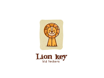 Lion Key icon illustration key kids lion lockers logo