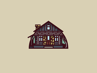 Little Log House building forrest house icon illustration log logo village wood