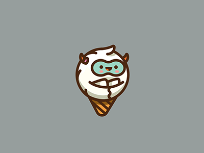 Ice Cream Monster cream ice icon illustration monster