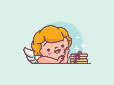 Samgel - The breakfast angel angel breakfast icon illustrator vector