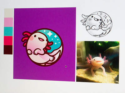 Axolotl By Carlos Puentes Cpuentesdesign On Dribbble