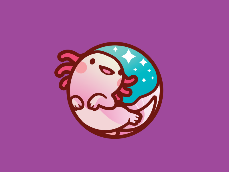 Axolotl by Carlos Puentes | cpuentesdesign on Dribbble