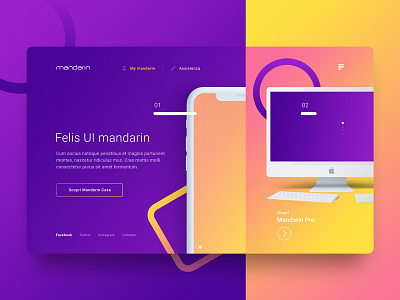 Web UI / UX Design for Mandarin