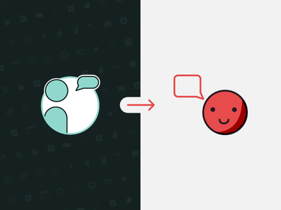 New Icons for my Portfolio branding chat chat bubble comparison emoji face icon design icons smiley web design