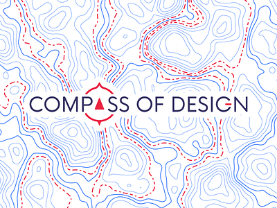 Topograph and Logo pairing compass design logo logo design map texture topograph vector