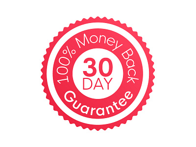 Moneyback attention badge guarantee icon message money sign