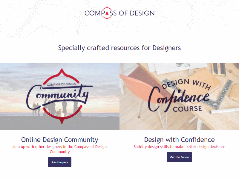 Newly designed homepage branding compass design desktop layout product design resources ui ux web web design website