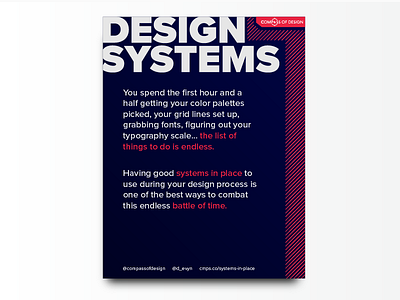 Systems design design system layout. poster quote typography ui ux