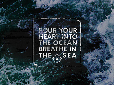 Breathe in the sea bold contest design font good design lettering ocean picture quote sans serif typeface typography