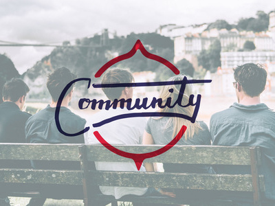 Updated thumbnail for the design community branding community compass compass of design design community designer graphic design hand lettering icon lettering logo logo design