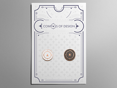 Custom Letterpress Pin Backer Card