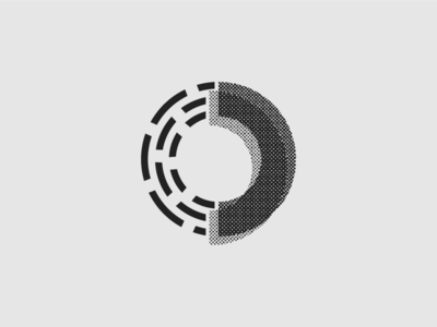 So Magnetic B&W Logo Design black and white blend mode branding logo design magnet magnetic overlap overlay stippling